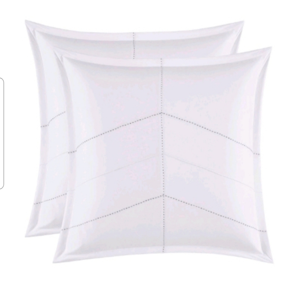 White Euro Shams